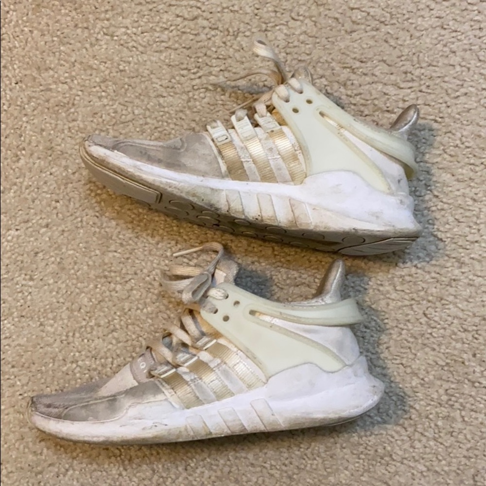 Adidas white sneakers